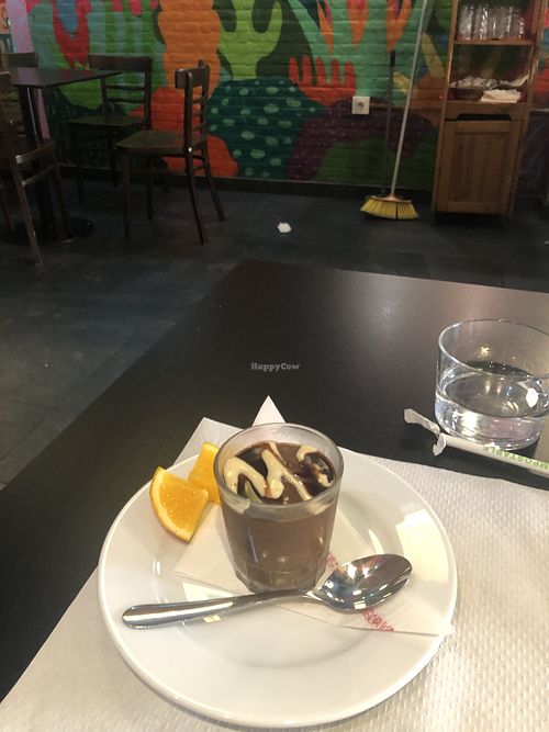 Chocolate mousse  at The Mantraa in Barcelona