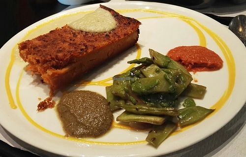 Tarta gnocci de calabeza at The Mantraa in Barcelona