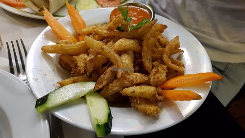 Onion bhaji at The Mantraa in Barcelona