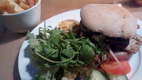 Vegan Burger at Independent Cafe in Luxembourg City