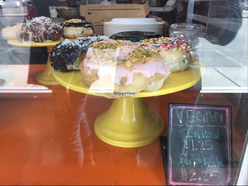 vegan selection, clearly marked as Vegan.  at O Face Donuts in Las Vegas
