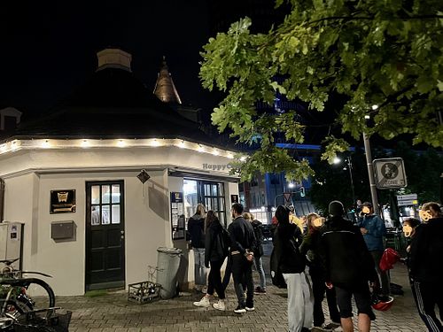 outside at FritzMitte in Jena