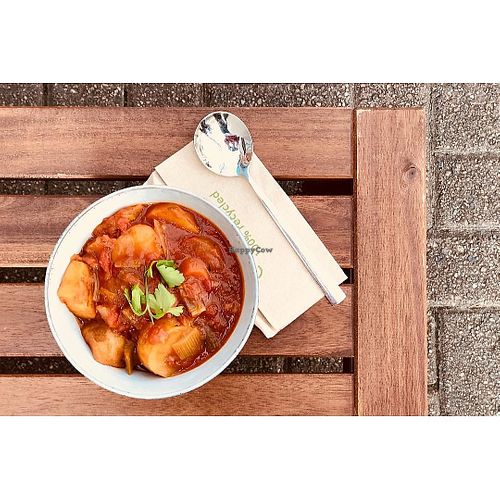 vegan irish stew at Kaffe O in Belfast