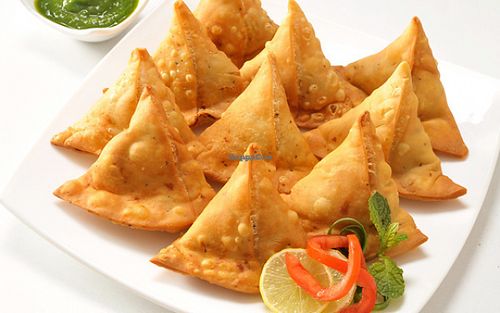 Vegetable samosa at Rajput Indian Cuisine in Suffolk
