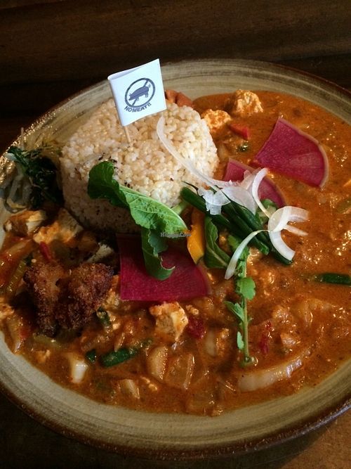 Huge Curry at Veggie Syokudo Funadeya in Fukuoka