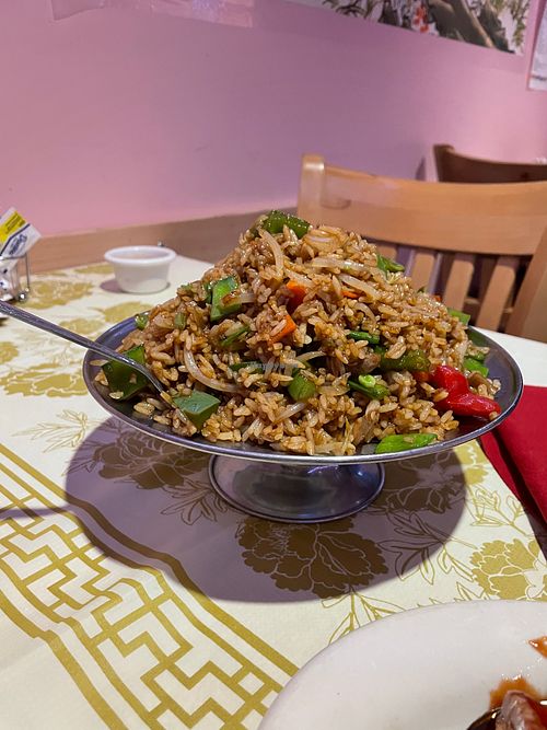 Vegetable fried rice (ordered with no egg) at Wong's Restaurant in Grafton