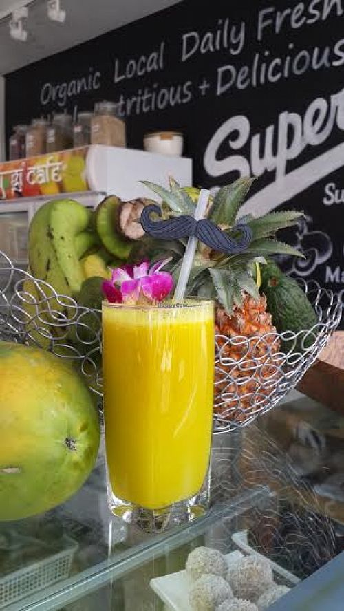 slow juices  at Yogi Cafe in Koh Samui