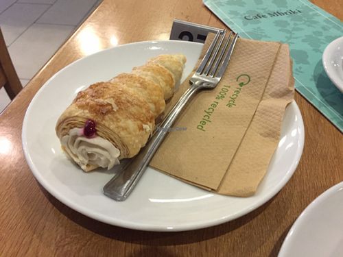 Vegan Cream Horn at Cafe Mbriki in Leicester