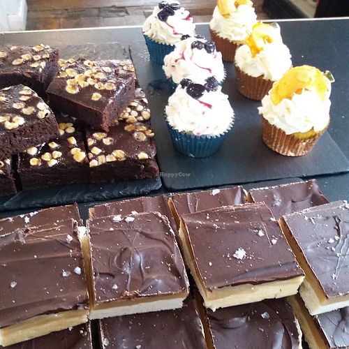 vegan cakes at Deli Flavour in Leicester