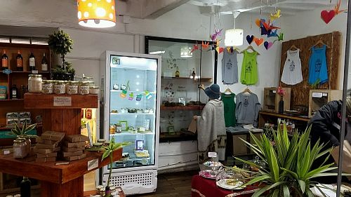 inside at Green Stop in Cusco