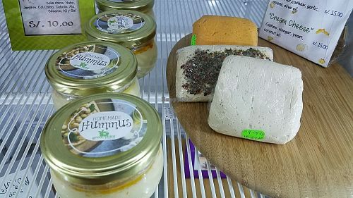 vegan cheese at Green Stop in Cusco