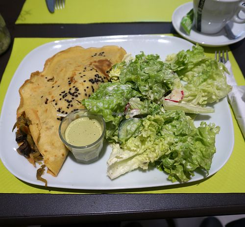 Crepe with vegetables at Biofresh in Mulhouse