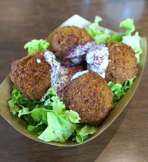 Falafels at FoodLink in Mulhouse