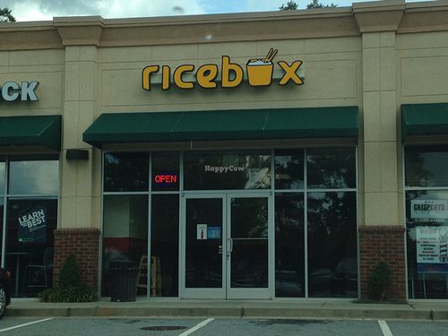 outside  at Rice Box in Snellville