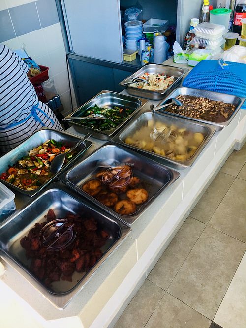 Choice for lunch at Mulan Vegetarian - Stall 50 in Labuan