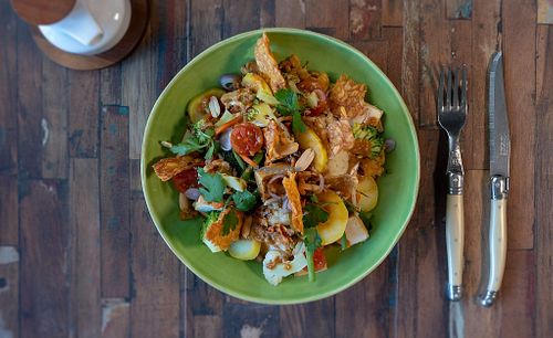 tempeh and tofu at Cafe Bali in Saarbrucken