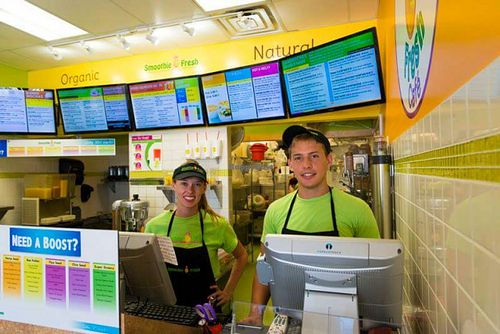 Interior with staff at Smoothie Fresh Cafe in St Augustine