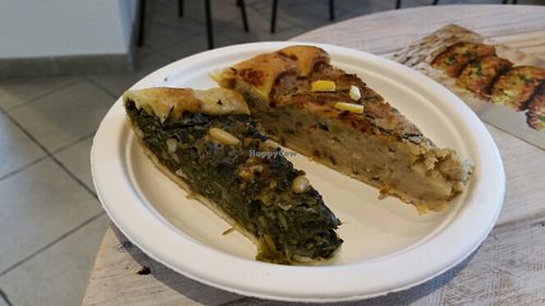 Spinach Pie yummmmm at Sapori Vegani in Florence