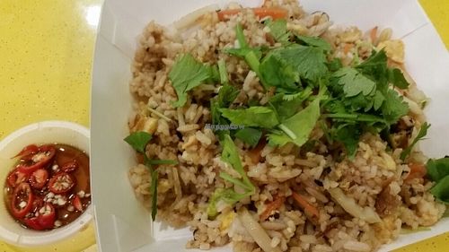 Vegemore (mock) pork fried rice at Vegemore Restaurant & Food Trading 素素乐 in Johor Bahru