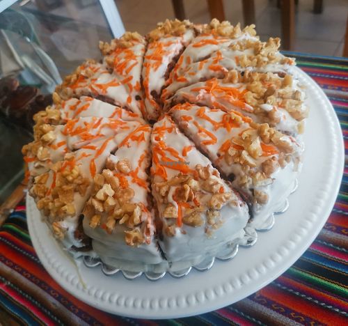 Carrot Vegan cake with cashew Frosting 💚 at Muya Vegan Cafe - Maybe closed in Trujillo
