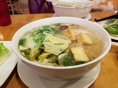 Vegetable pho with extra vegetables at Xuan Saigon in Leesburg