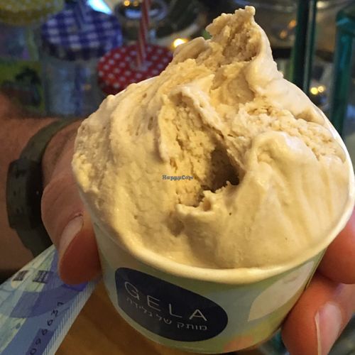 Hazelnut Ice Cream!  at Gala Gelateria in Tel Aviv