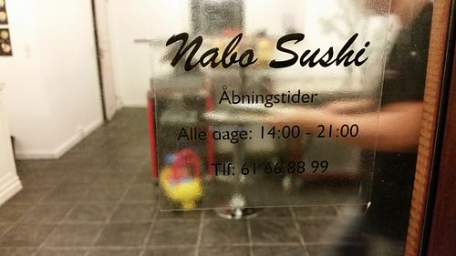 Outside at Nabo Sushi and Wok in Virum