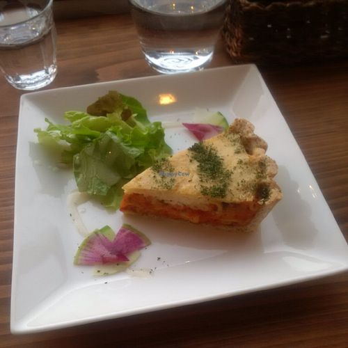 The amazing quiche at Veg Out in Kyoto