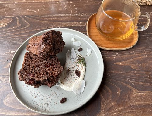 Cranberry Chocolate Muffinns  at Veg Out in Kyoto