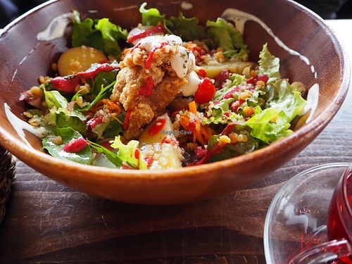 Buddha bowl at Veg Out in Kyoto