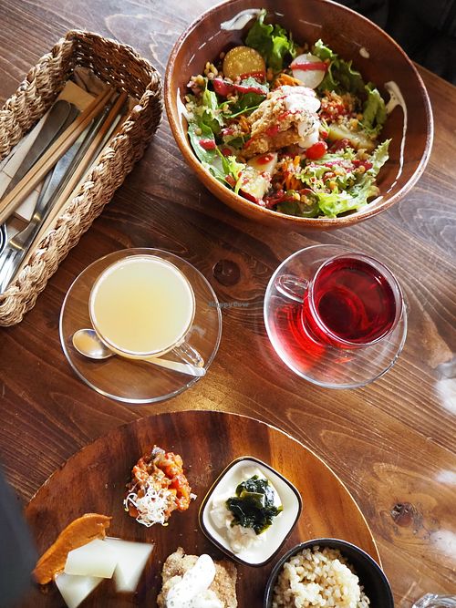 Our lunch at Veg Out in Kyoto