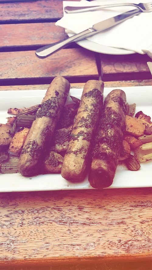 yummy tofu sausages  at Das Meisterstuck in Berlin