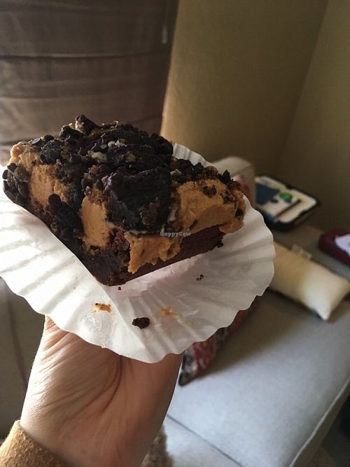 Death bar! Brownie with peanut butter, Oreos and chocolate chips! at Valhalla Bakery in Orlando