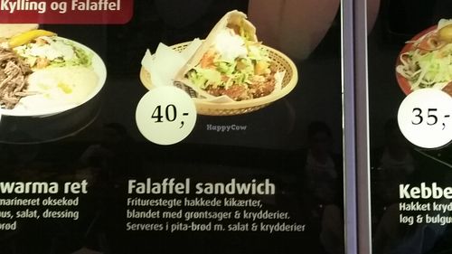 Falafel sandwich  at Lyngby Shawarma House in Kongens Lyngby