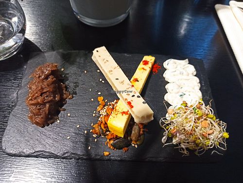 Vegan cheese at Velicious in Strasbourg