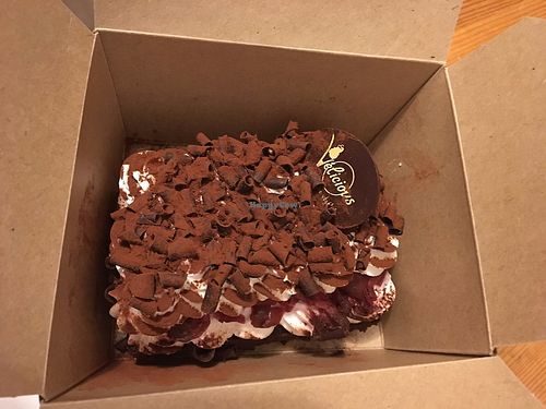 black forest cake at Velicious in Strasbourg