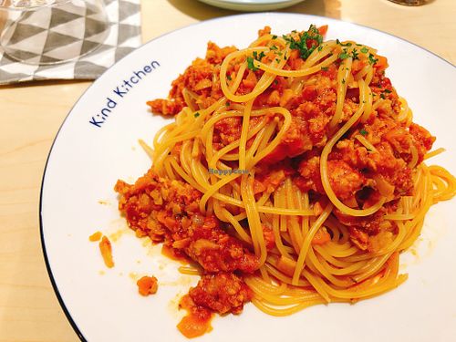 Spaghetti Bolognese at Green Common Kind Kitchen - Nan Fung Place in Hong Kong Island