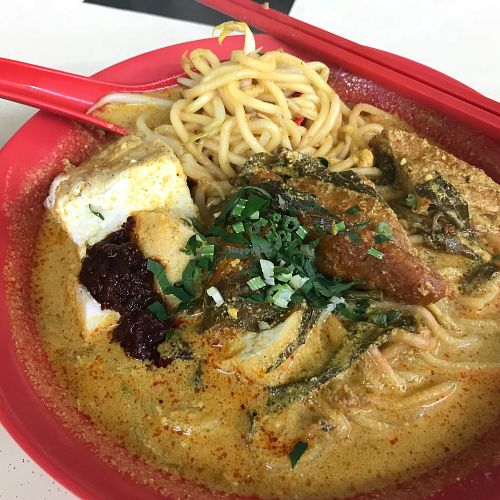 Laksa at Le Le Vegetarian in West Singapore