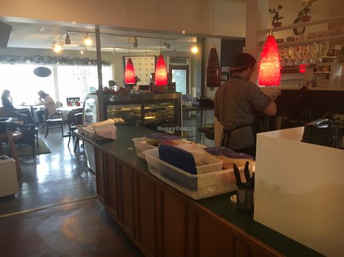 open kitchen  at The Tin Thistle Garden Cafe in North Bend