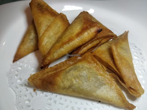 Fried Samosa at Supreme Vege 善心缘 - Bras Basah in Central Singapore