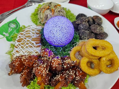 Catered dinner for 33 tables for 7th month 中元节 dinner at Tan Gin Sai Tropical Fish Farm at Supreme Vege 善心缘 - Bras Basah in Central Singapore