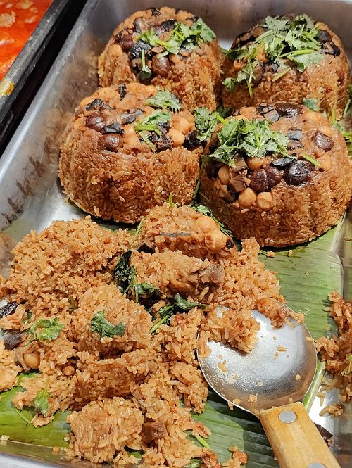 Catering: lotus rice at Supreme Vege 善心缘 - Bras Basah in Central Singapore