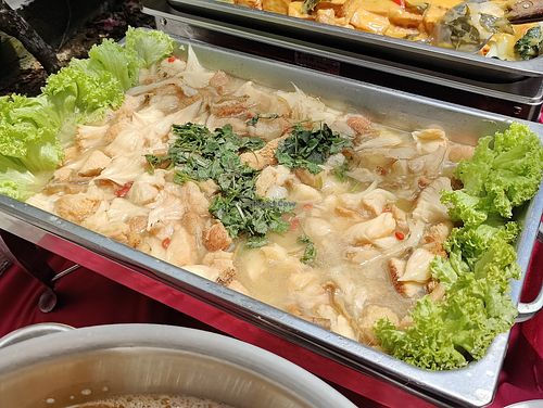 Catering: Monkey head mushroom at Supreme Vege 善心缘 - Bras Basah in Central Singapore