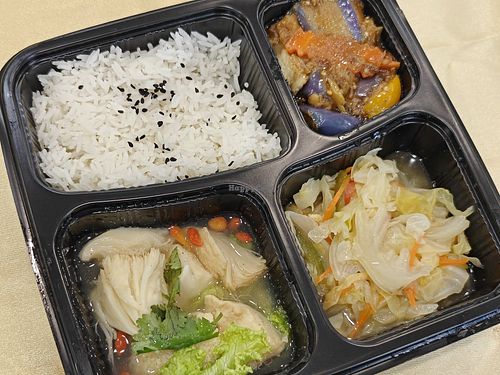 Bento set at Supreme Vege 善心缘 - Bras Basah in Central Singapore
