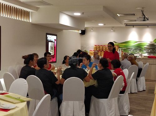 Restaurant interior at Supreme Vege 善心缘 - Bras Basah in Central Singapore