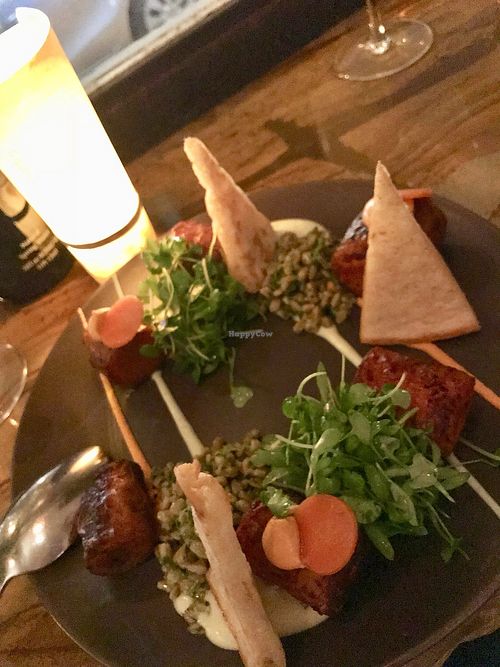 Roasted Carrot - farro, chimmichurri,  at Avant Garden in New York City