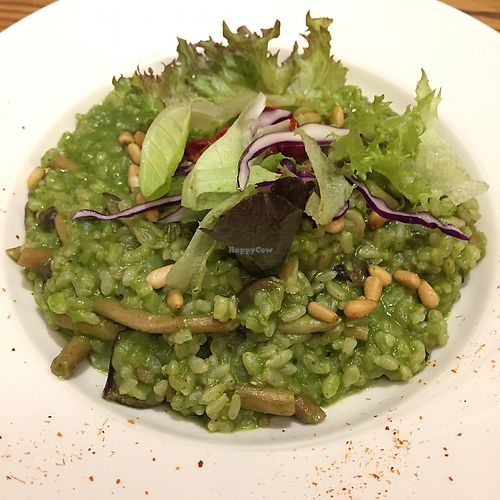Pesto risotto  at Kaya Kaya Cafe in Taipei