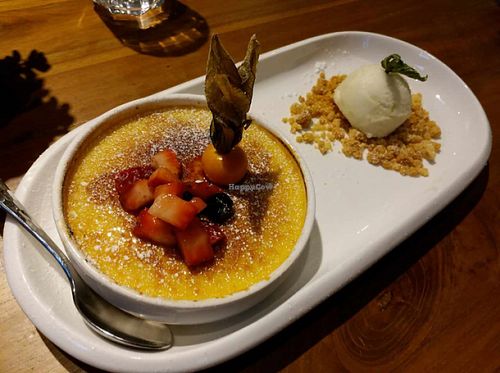 Irresistible (Classic creme brûlée with lime sorbet) at OVOCafe - Central in Hong Kong Island