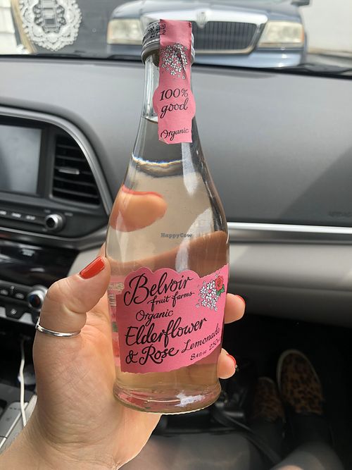 Elderflower and rose lemonade  at Real Raw Organics in Ocean City