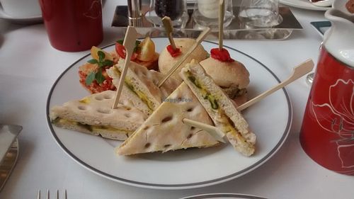 Fresh sandwiches at Shangri-La Hotel - La Bauhinia in Paris